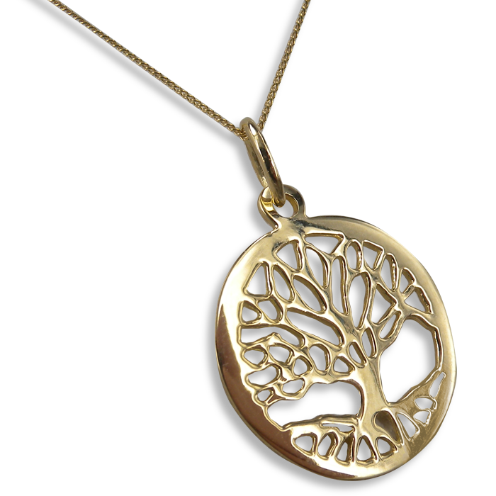 CIONDOLO Albero della vita Oro giallo Ethical Gold Fairmined e