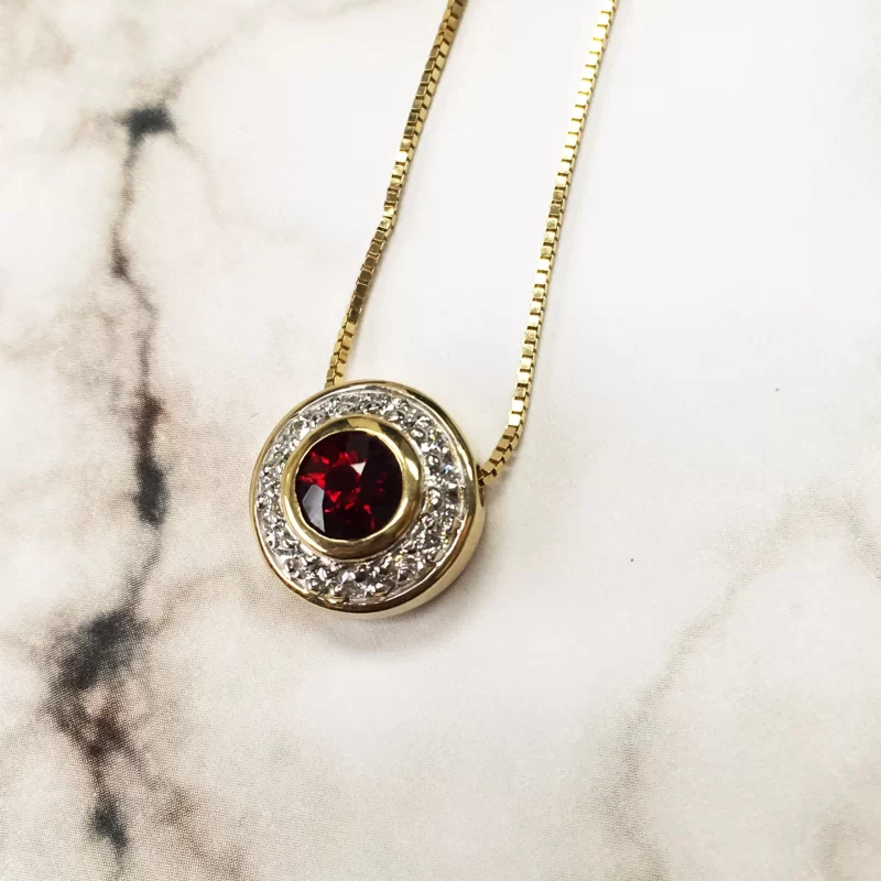 Anthill Garnet Necklace