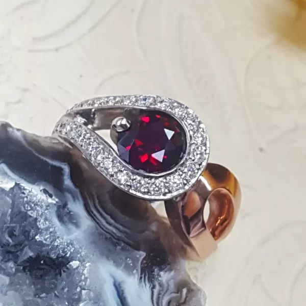 Anthill Garnet Ring